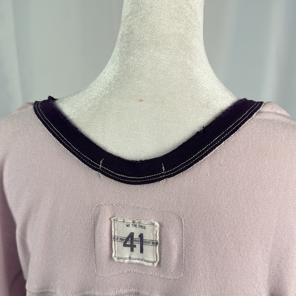 Women's Free People NWT Hail Mary Purple varsity # 34 Tunic - Picture 9 of 16